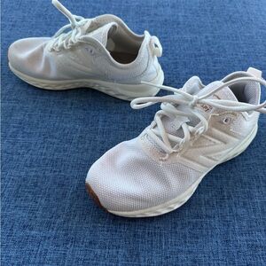 New Balance White Fresh Foam SPT Running Sneakers 6.5